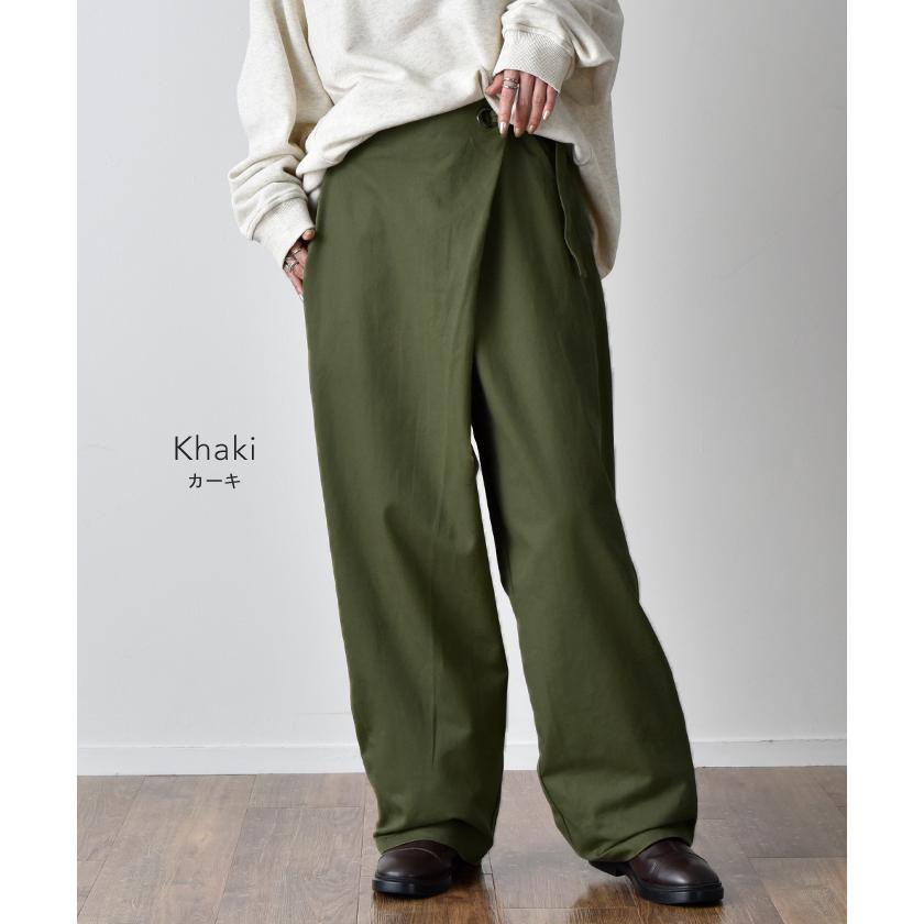 HUG.U（ハグユー） パンツ レディース カーゴパンツ 綿100% チノパン