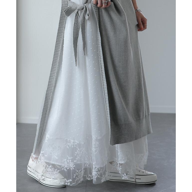 ワンピース ペチコート レイヤード チュール レース ペチワンピ キャミソール キャミワンピース インナー レディース | HUG.U | 21