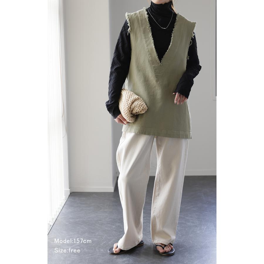 トップス レディース ハイネック インナー 長袖 カットソー タートル レイヤード 肌隠し 刺繍 シアー | HUG.U | 06