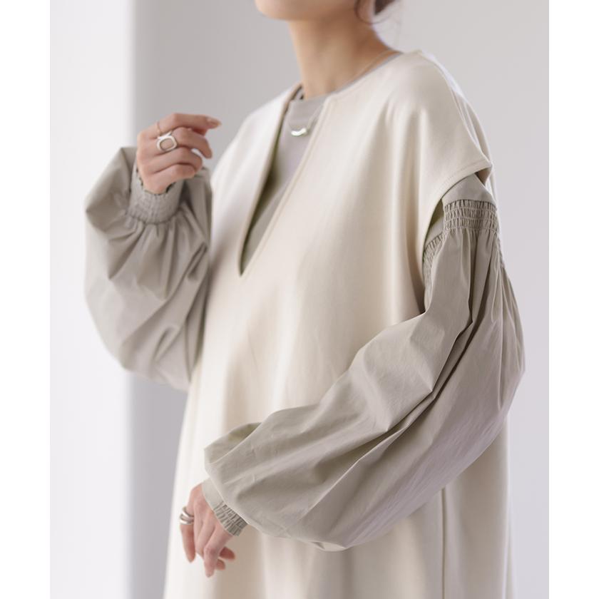 トップス レディース ブラウス カットソー ロング Tシャツ ロンT パフスリーブ バルーンスリーブ タイムセールSW2 | HUG.U | 09