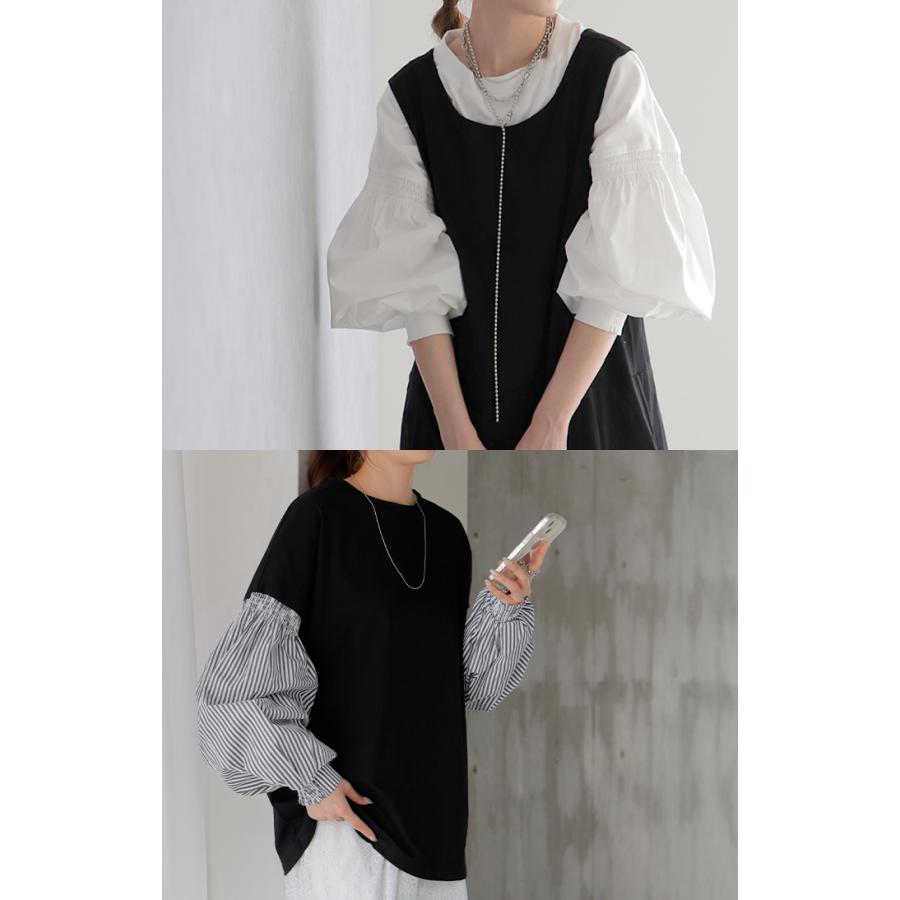 HUG.U トップス レディース ブラウス カットソー ロング Tシャツ