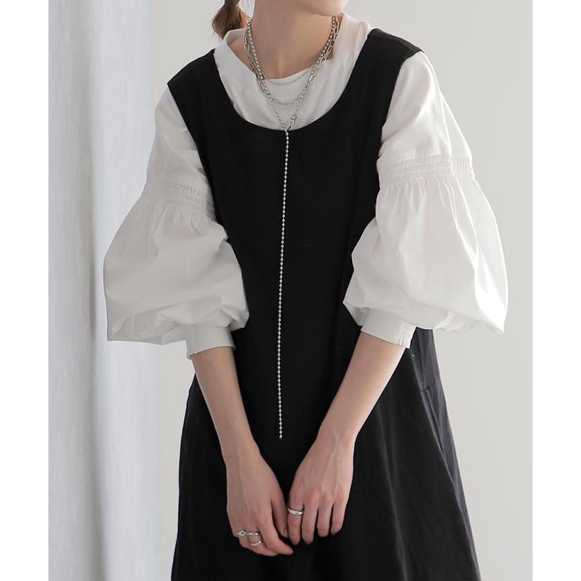 トップス レディース ブラウス カットソー ロング Tシャツ ロンT パフスリーブ バルーンスリーブ タイムセールSW2 | HUG.U | 11