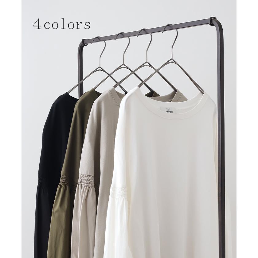 トップス レディース ブラウス カットソー ロング Tシャツ ロンT パフスリーブ バルーンスリーブ タイムセールSW2 | HUG.U | 14