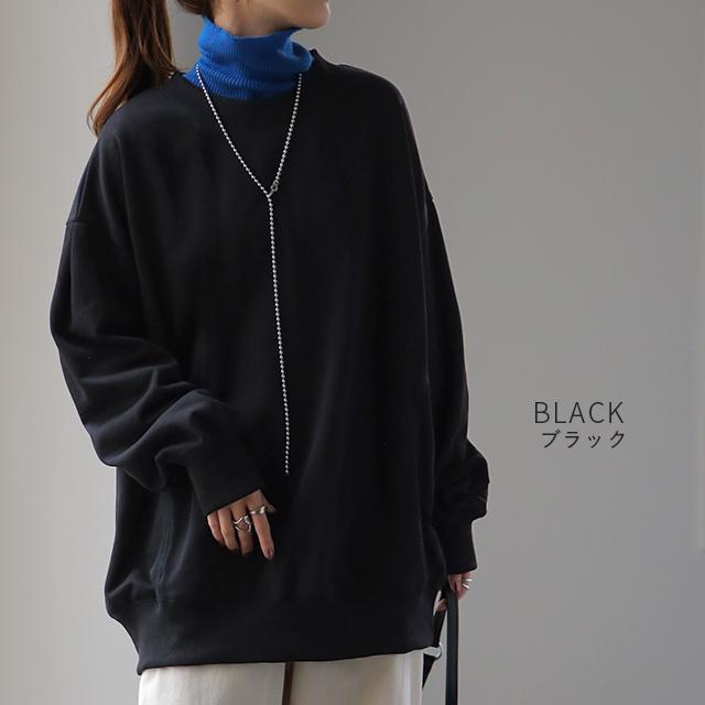 トップス レディース トレーナー  無地 スウェット スエット オーバーサイズ プルオーバー 長袖 | HUG.U | 15