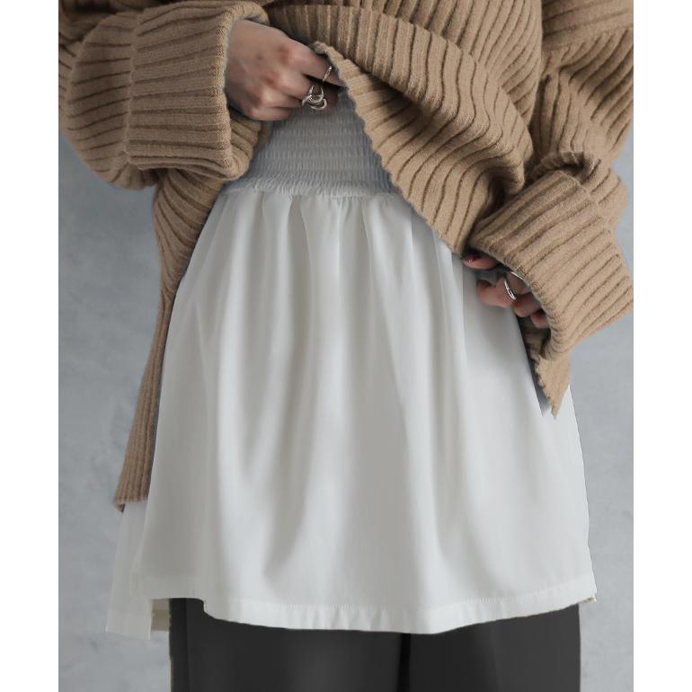 付け裾  レイヤード 腹巻き 体型カバー 大きいサイズ レディース 腹巻 インナー トップス ゴム | HUG.U | 06