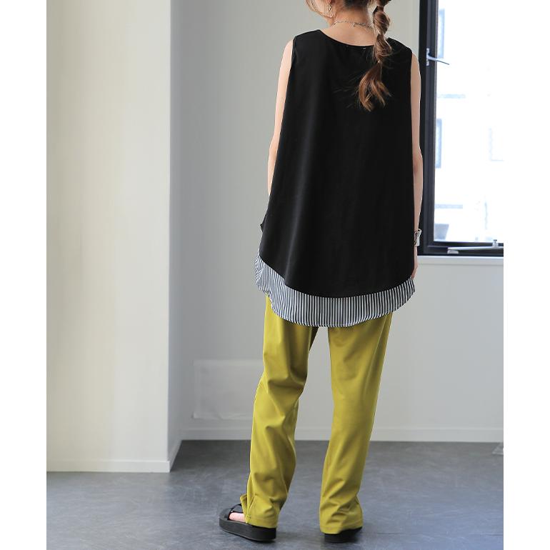 付け裾 トップス レディース シャツ レイヤード つけ裾 腹巻き きれいめ 体型カバー | HUG.U | 15