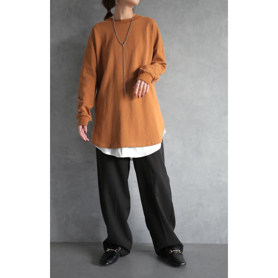 付け裾 トップス レディース シャツ レイヤード つけ裾 腹巻き きれいめ 体型カバー | HUG.U | 20