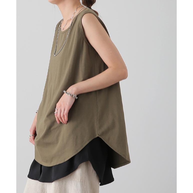 付け裾 トップス レディース シャツ レイヤード つけ裾 腹巻き きれいめ 体型カバー | HUG.U | 12