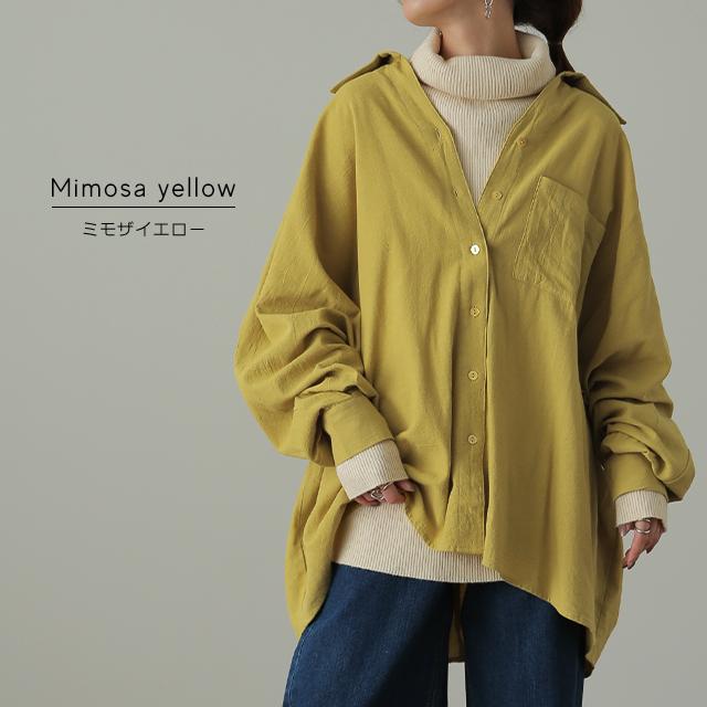 HUG.U シャツ 綿100% レディース トップス オーバーシルエット