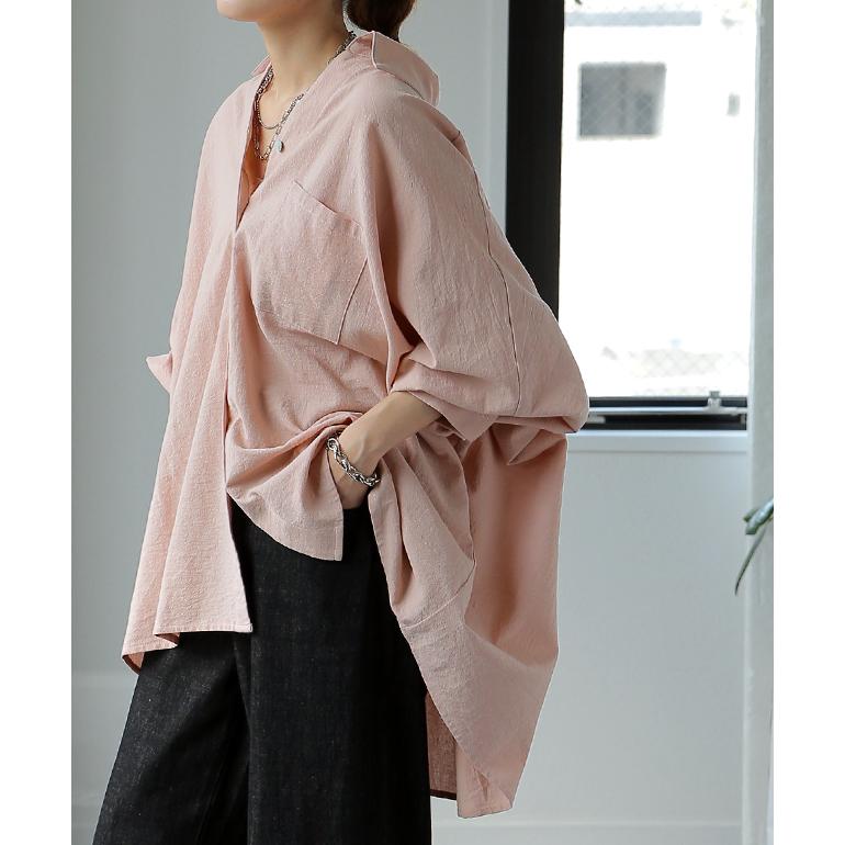 シャツ 綿100% レディース トップス オーバーシルエット 彼シャツ チュニック | HUG.U | 26