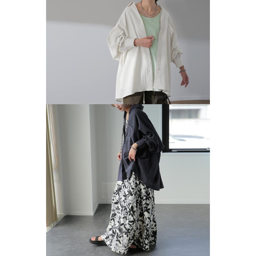 シャツ 綿100% レディース トップス オーバーシルエット 彼シャツ チュニック | HUG.U | 13