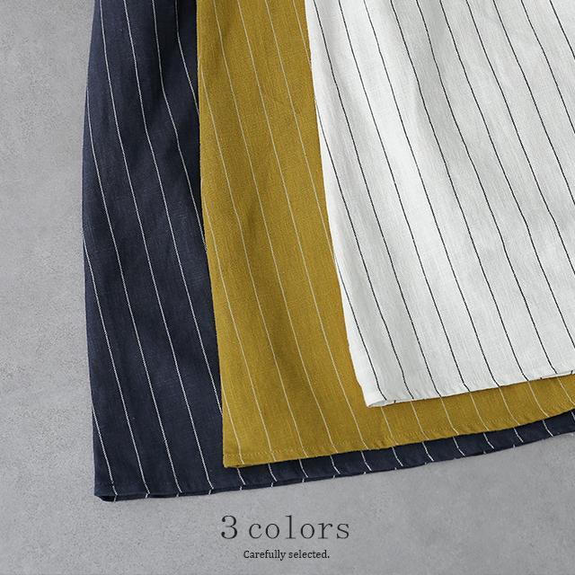 新品タグ付　qualite カリテ　コットンリネンストライプ　ロングコー 新品タグ付 qualite カリテ コットンリネンストライプ ロングコー