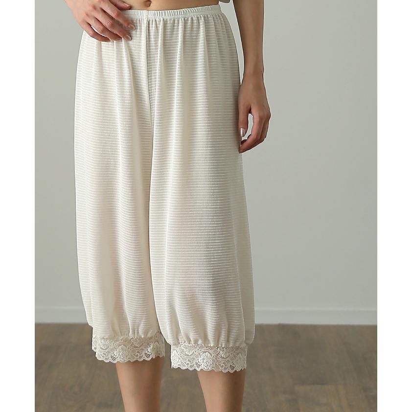 ペチコート パンツ トイレ 裾上げ 床につかない さらさら 透け防止 インナー ペチパンツ ゴム メッシュ レディース ボトムス | HUG.U | 07