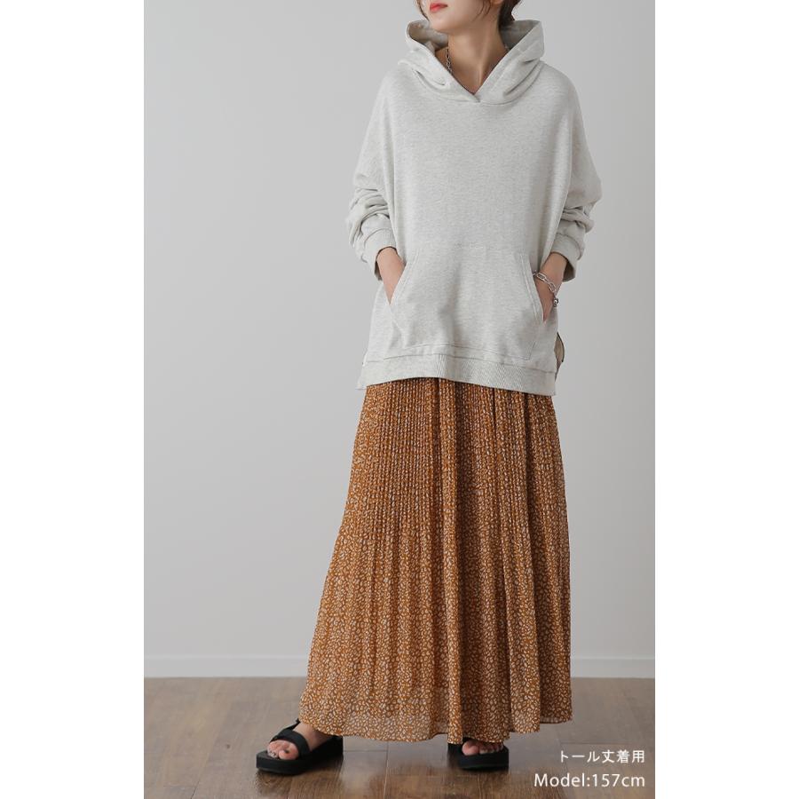 スカート ロング シフォン プリーツ レディ―ス ボトムス プリーツスカート ゴム チェック Aライン 花柄 | HUG.U | 20