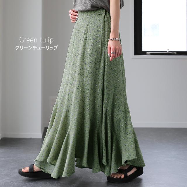 スカート マーメイドスカート レディース マーメイド ロングスカート ミモレ きれいめ 大きいサイズ 花柄 | HUG.U | 16