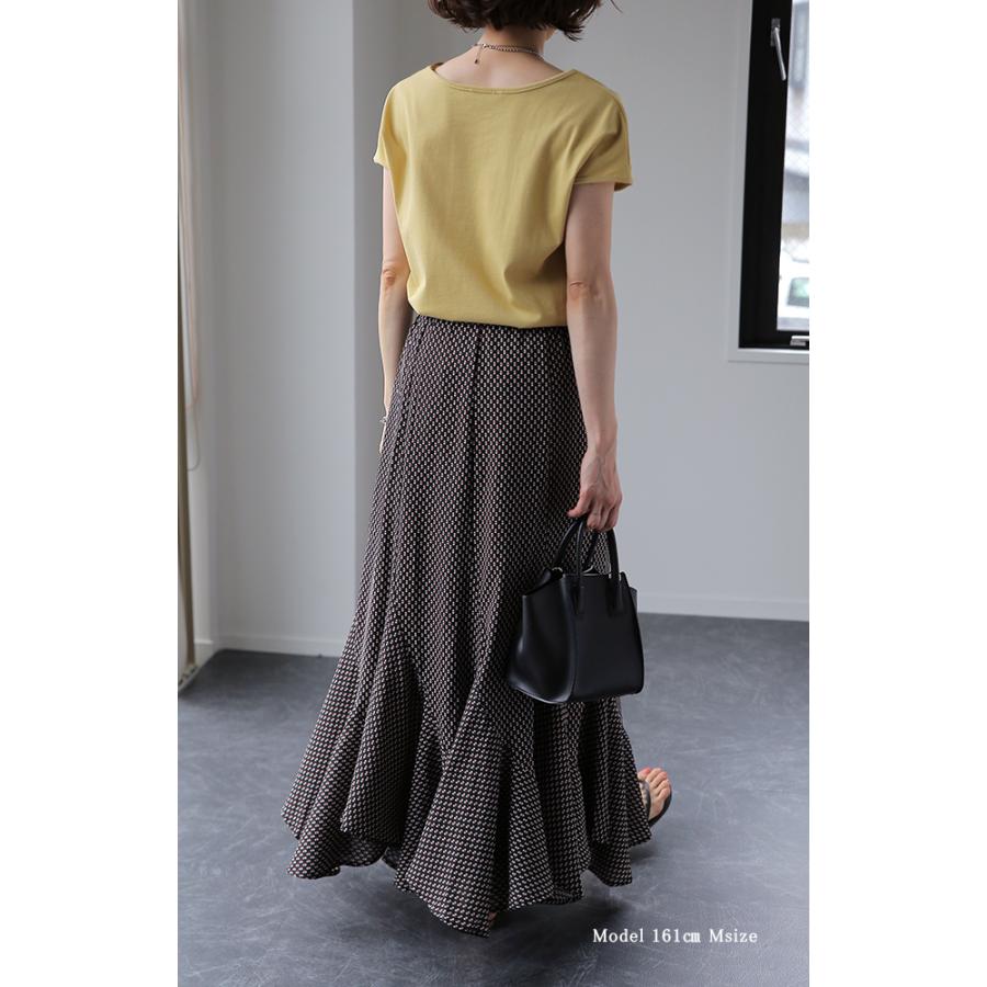 スカート マーメイドスカート レディース マーメイド ロングスカート ミモレ きれいめ 大きいサイズ 花柄 | HUG.U | 09