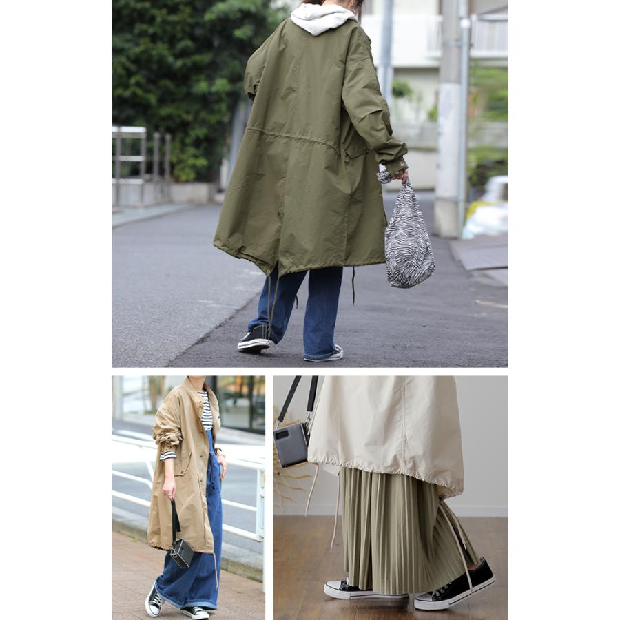 アウター レディース ミリタリー ライトアウター ロング  スプリングコート ミディアム | HUG.U | 20