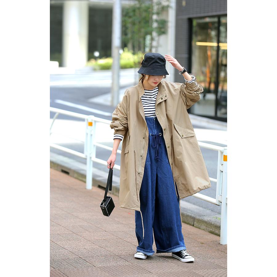 アウター レディース ミリタリー ライトアウター ロング  スプリングコート ミディアム | HUG.U | 23