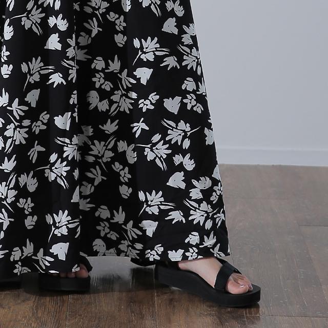 HUG.U（ハグユー） スカート ロングスカート リゾート 柄 ヤシの木