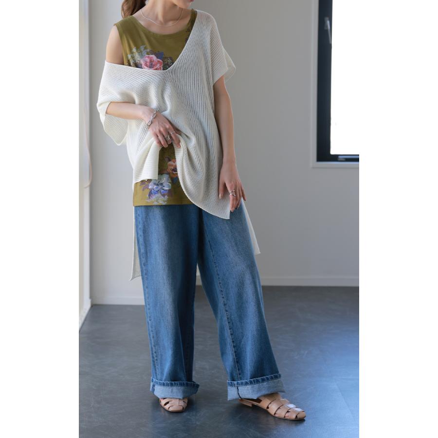 HUG.U タンクトップ レディース トップス 花柄 ノースリーブ HUG.U タンクトップ レディース トップス 花柄 ノースリーブ