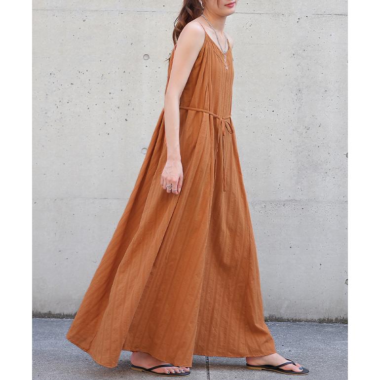 ワンピース キャミソール キャミワンピース レディース ロングワンピース マキシ Ｖネック きれいめ リゾート | HUG.U | 09