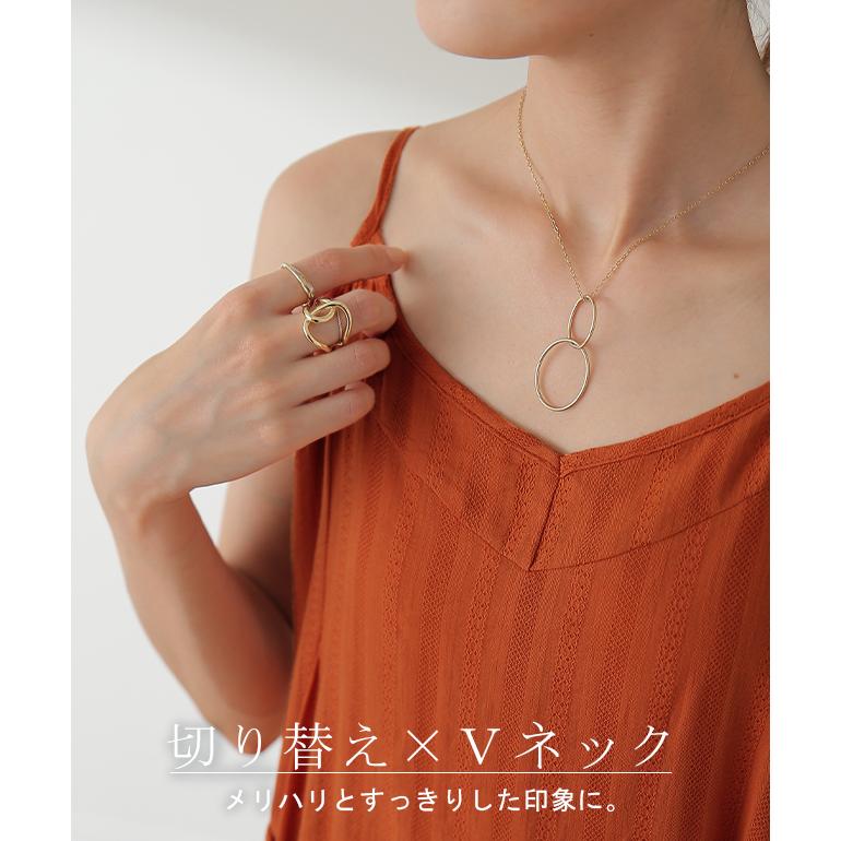 ワンピース キャミソール キャミワンピース レディース ロングワンピース マキシ Ｖネック きれいめ リゾート | HUG.U | 12