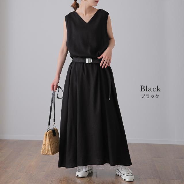 ワンピース レディース 麻 綿 ワンピ マキシ ロング ロングワンピース ノースリーブ リネン ナチュラル | HUG.U | 14