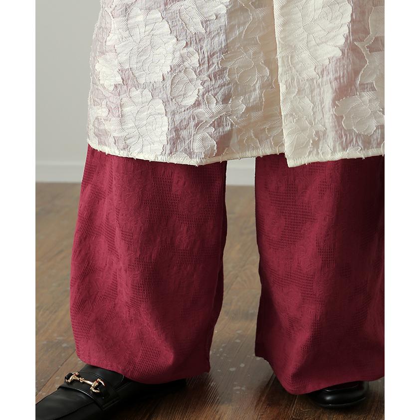 ペチパンツ パンツ 綿100% コットン レディース ボトムス カラーパンツ ボトムス レイヤード ワイドパンツ ペチコート | HUG.U | 09