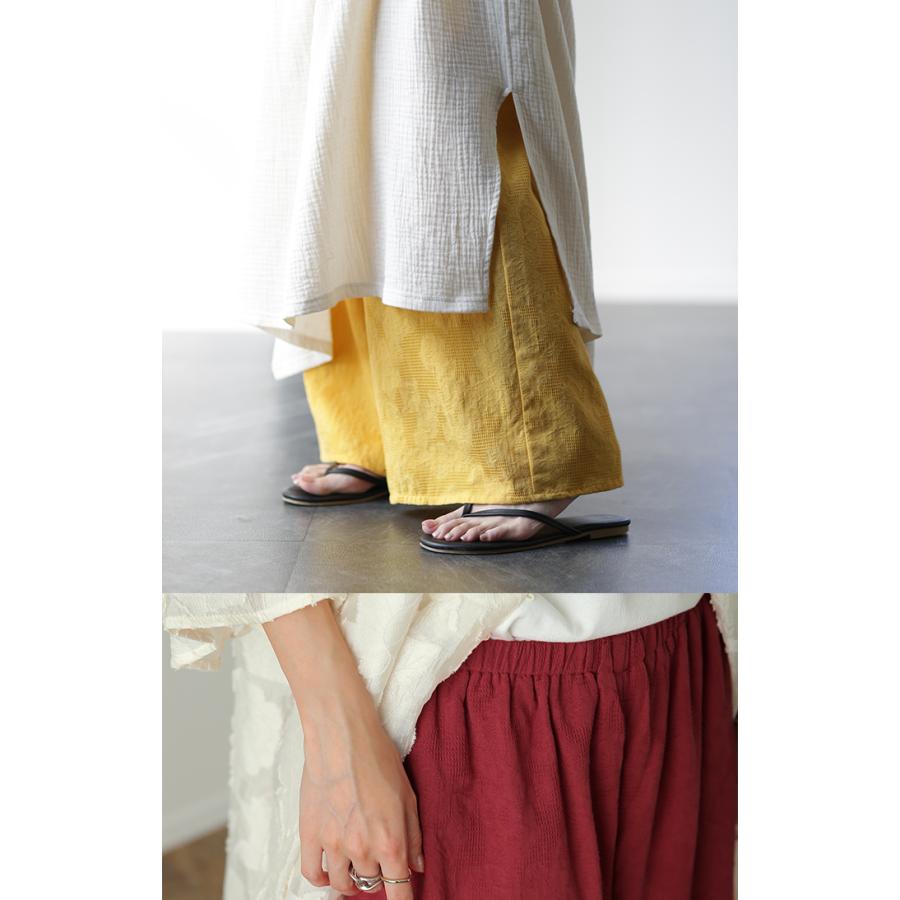 ペチパンツ パンツ 綿100% コットン レディース ボトムス カラーパンツ ボトムス レイヤード ワイドパンツ ペチコート | HUG.U | 13