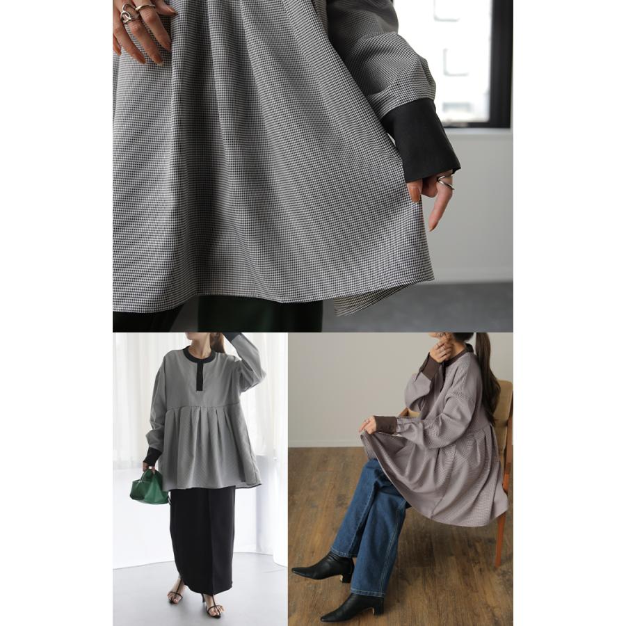 トップス シャツ ブラウス レディース チュニック バックプリーツ | HUG.U | 16