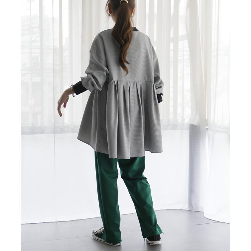 トップス シャツ ブラウス レディース チュニック バックプリーツ | HUG.U | 21