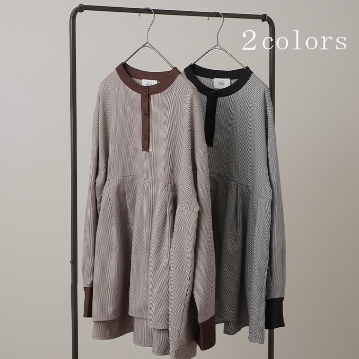 トップス シャツ ブラウス レディース チュニック バックプリーツ | HUG.U | 09