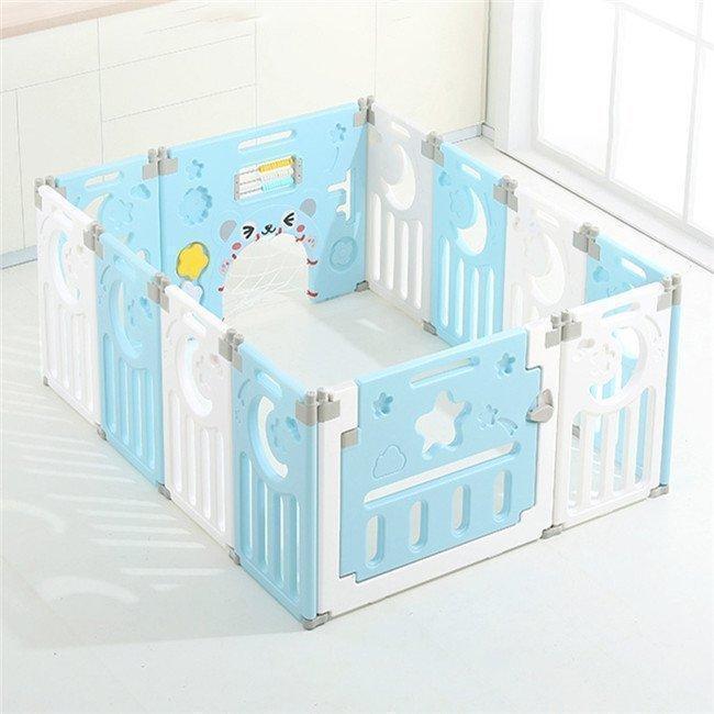 新作商品 ベビーサークル ベビーゲート 折りたたみ おしゃれ プレイヤード プラスチック ドア付き 扉ロック セーフティーゲート 赤ちゃん 柵 安全 長方 