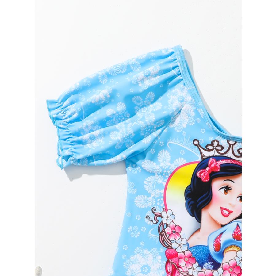送料無料 水着 ワンピース 連体水着 白雪姫 スイムウエア 子供 女の子 ガールズ 水泳 可愛い 快適 肌触りがいい おしゃれ