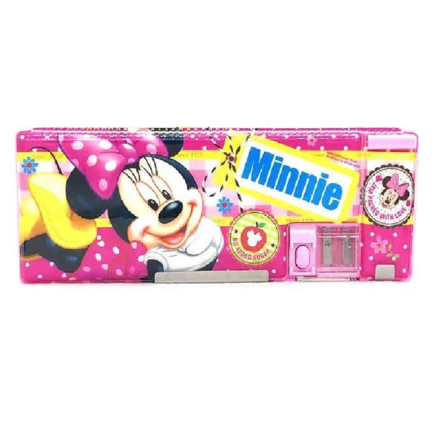 返品送料無料 送料無料 ミッキ マウス 文房具 鉛筆 筆箱 ふでばこ ペンケース 鉛筆削り付 両面開 子供 キッズ 小学生 女の子 ガールズ 入学式 可愛い Materialworldblog Com