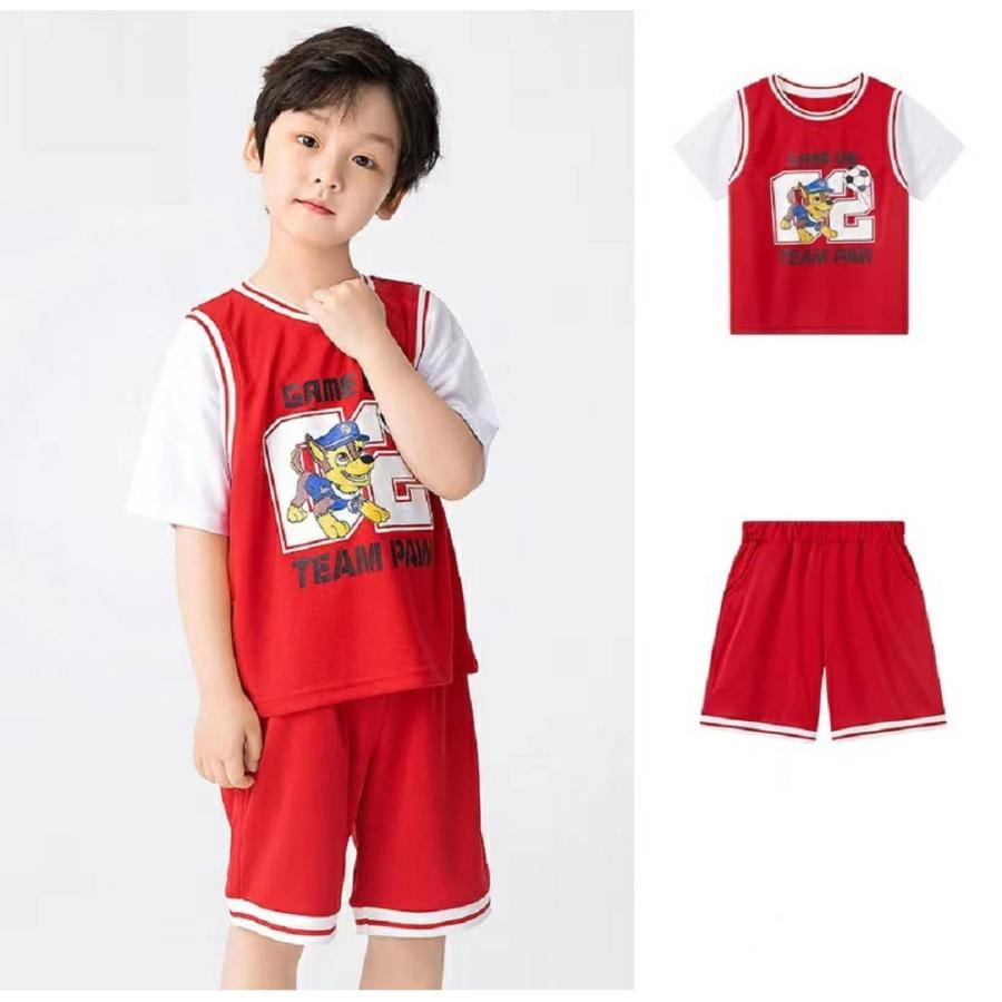 《送料無料》Tシャツ 半袖 &半パン 上下セット ジュニア 子供服 ルームウエア パウ パトロール PAW PATROL 男の子 ボーイズ 春夏 綿 可愛い｜heman｜12