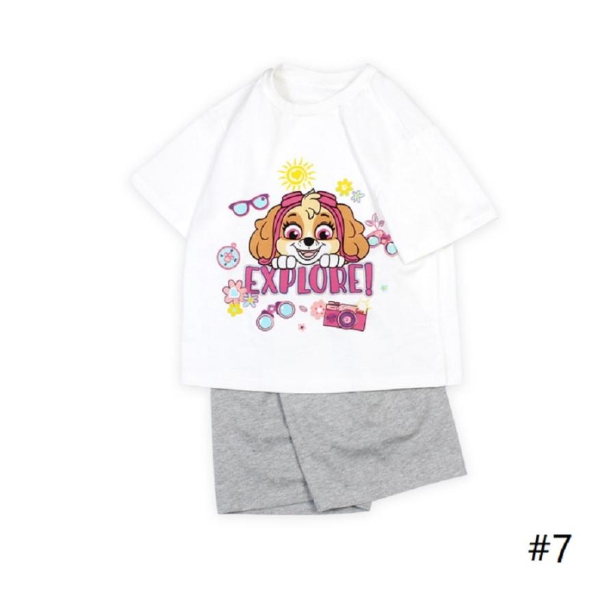 《送料無料》Tシャツ  半袖 &半パン 上下セット ジュニア 子供服 ルームウエア パウ パトロール PAW PATROL 女の子 ガールズ 春夏 綿 可愛い｜heman｜08