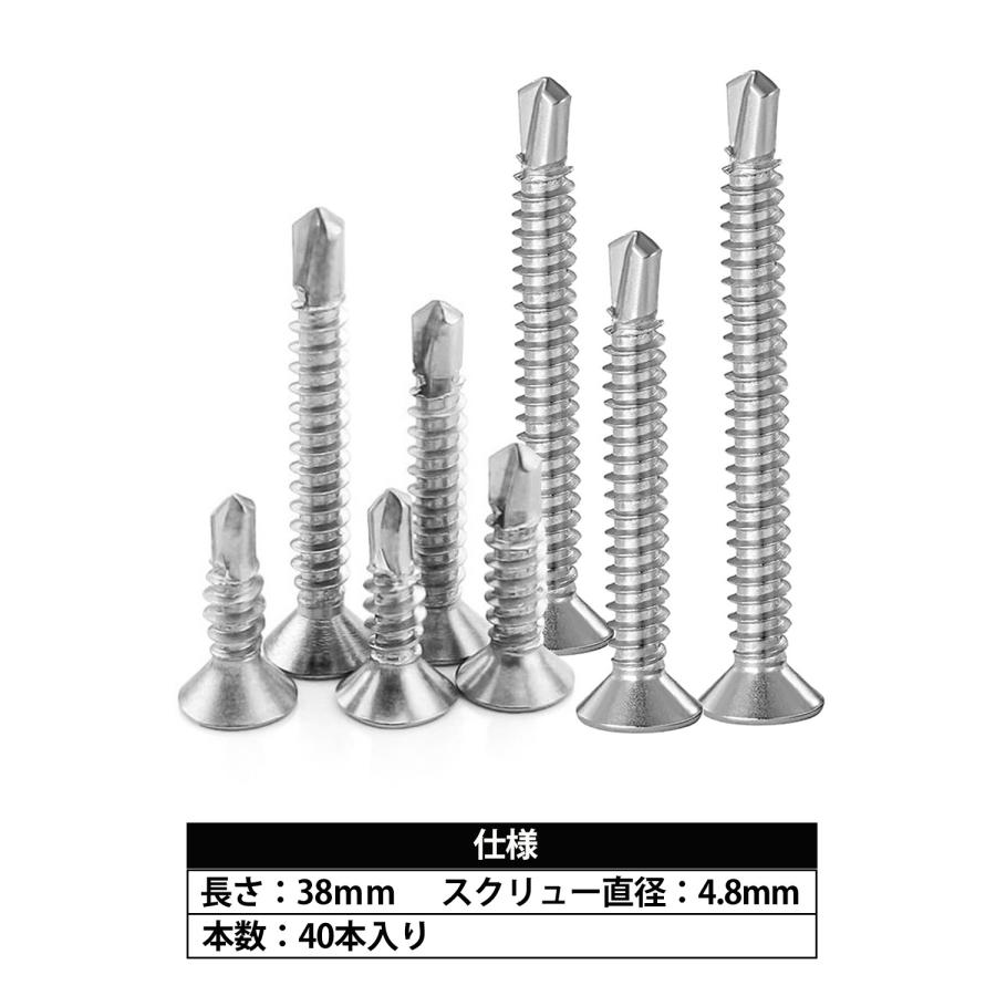 皿ドリルネジ 6点セット 330本入り 皿頭 ステンレス製 板金用