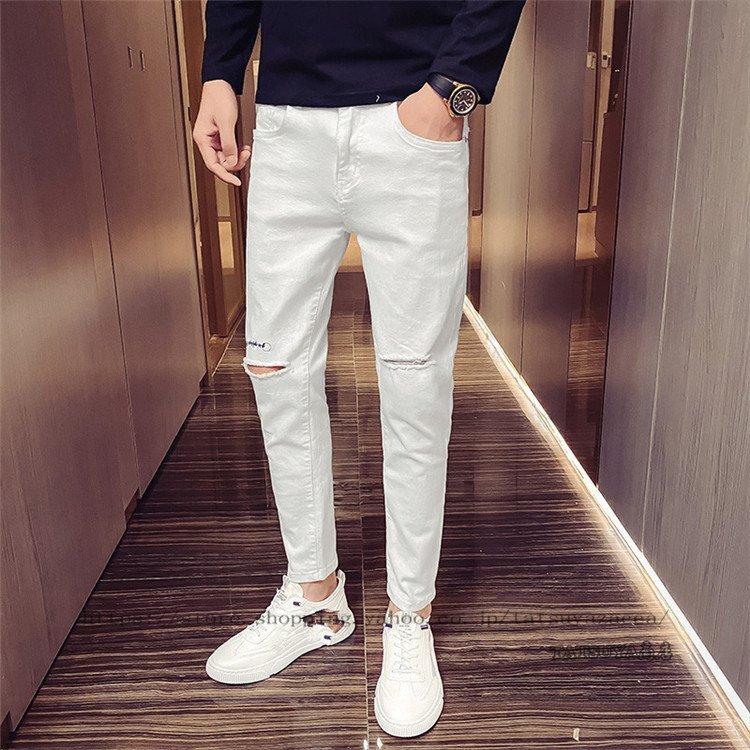 デニム メンズ ボトムス ダメージデニム ジーンズ スキニーデニム パンツ ストレッチ カジュアル 韓国ファッション 秋ゆったり 21新作 Ddca 株式会社heme Heme 通販 Yahoo ショッピング