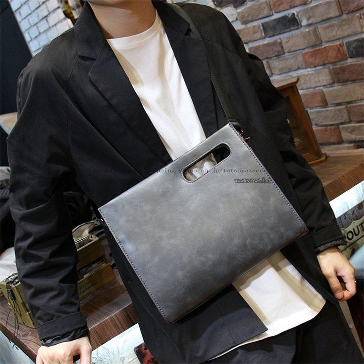 クラッチ ショルダーバッグ 2way メンズ 斜めがけ ビジネス カジュアル クラッチ 薄型 薄マチ バッグ Ddcbee0 株式会社heme Heme 通販 Yahoo ショッピング