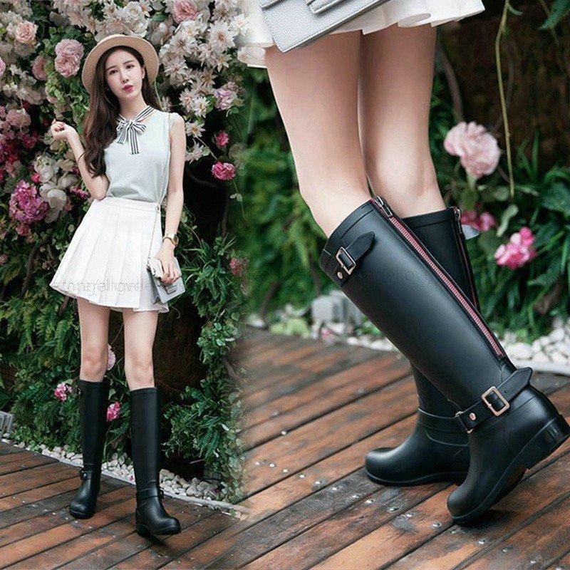 レインブーツ 長靴 レインシューズ ファスナー レディース ロングブーツ ロング おしゃれ かわいい ヒール 雨靴 おしゃれ 梅雨 防寒 軽量 大きいサイズ 大人気 Dh239f18 株式会社heme Heme 通販 Yahoo ショッピング