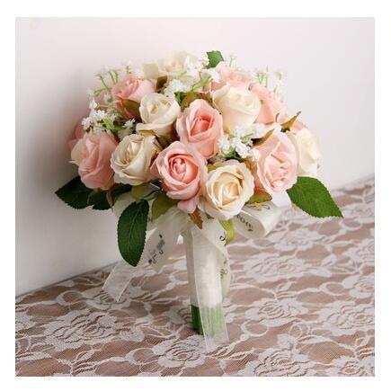 1131円 84 以上節約 ウエディングブーケ ブートニア 安い 結婚式 ウェディングブーケ 花嫁 ブーケ 披露宴 ウェディング用 造花 ブライダルブーケ 手作り