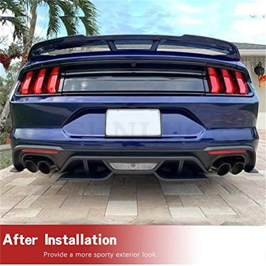 Sunluck カーボン製リア スポイラー for Ford Mustang(フォード