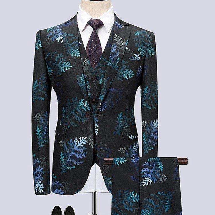 25 Off スリム セットアップ 2ツボタン メンズ スーツ スリーピース 3ピース 秋 おしゃれ 結婚式 カジュアル 花柄 ビジネススーツ 3ピーススーツ 色 画像通り Michiganestateplanning Com