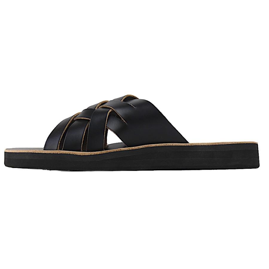 サンダルマン THE SANDALMAN ウィーブ メンズ クロムエクセルレザー サンダル ブラック アメリカ製 2026年 新入荷商品 | THE SANDALMAN | 03