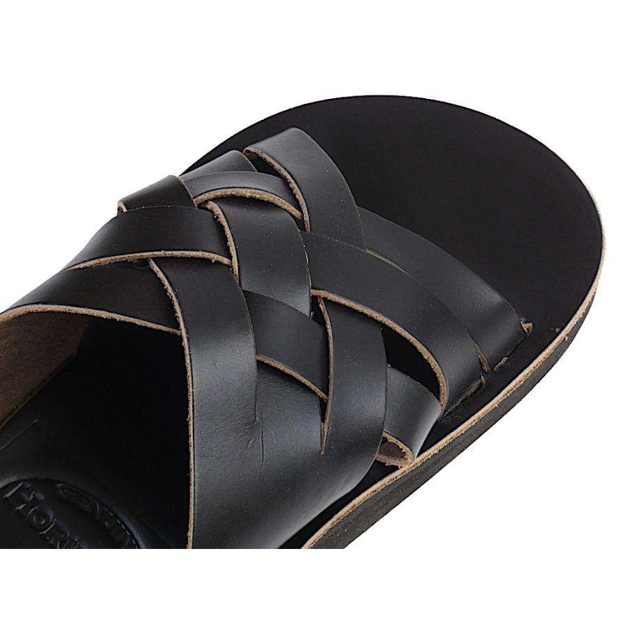サンダルマン THE SANDALMAN ウィーブ メンズ クロムエクセルレザー サンダル ブラック アメリカ製 2026年 新入荷商品 | THE SANDALMAN | 06