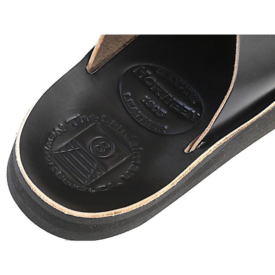 サンダルマン THE SANDALMAN ウィーブ メンズ クロムエクセルレザー サンダル ブラック アメリカ製 2026年 新入荷商品 | THE SANDALMAN | 07