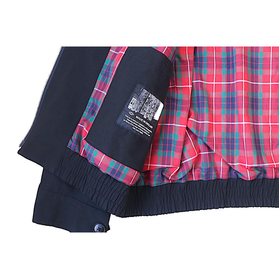 バラクータ BARACUTA メンズ G18 バラクータクロス ダークネイビー スイングトップ レギュラーフィット ゆったりとしたシルエット 英国製の画像