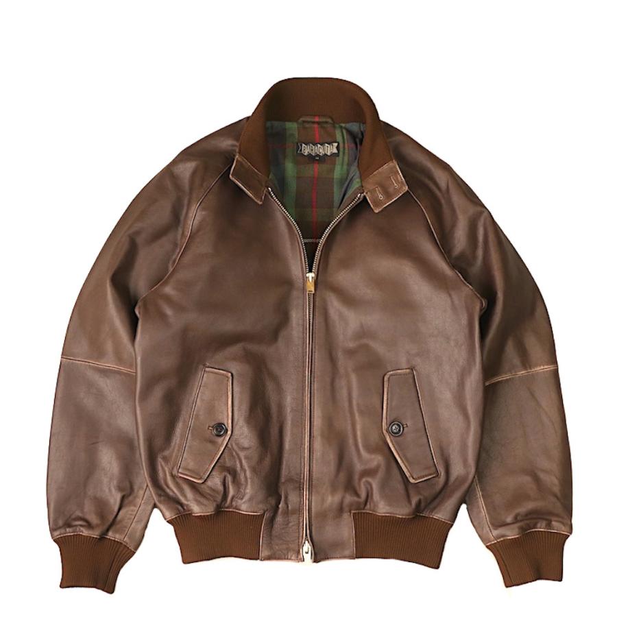 バラクータ BARACUTA 9 レザー チョコレート(ブラウン) スイングトップ ハリントン ジャケット 牛革の画像