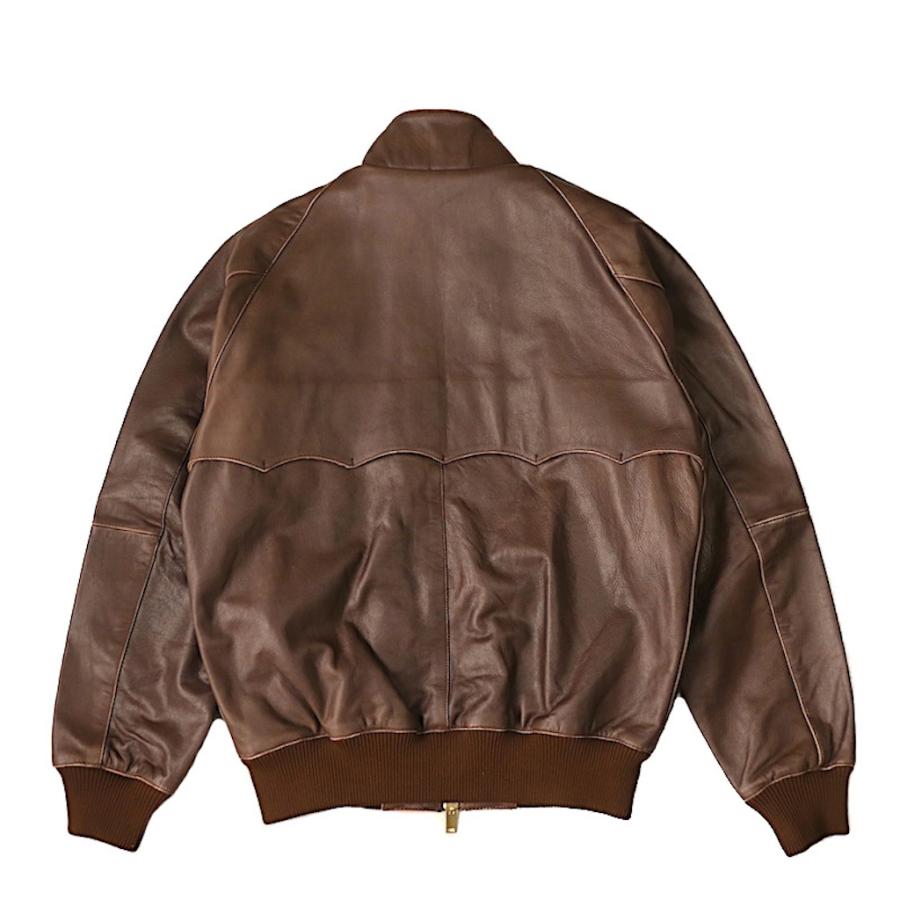 バラクータ BARACUTA 9 レザー チョコレート(ブラウン) スイングトップ ハリントン ジャケット 牛革の画像